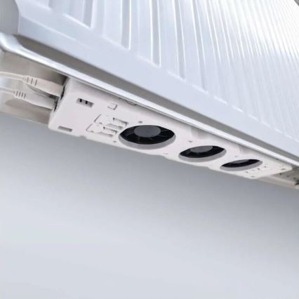 SÆT 2x Kølerventilator 5/230V hvid