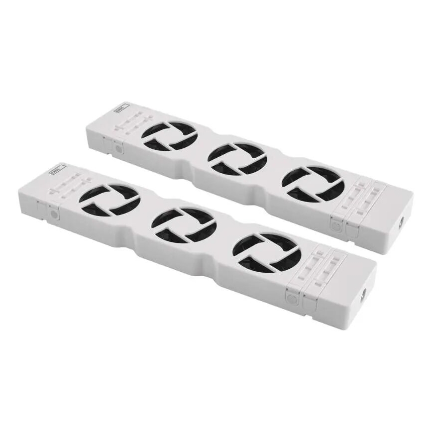 SÆT 2x Kølerventilator 5/230V hvid