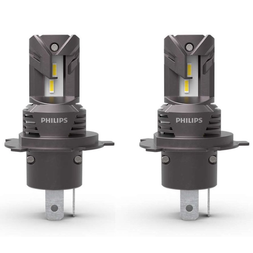 SÆT 2x LED Bilpære 11342 U2500 CX H4/H19 P43t-38/PU43t-3/20W/12V 6000K