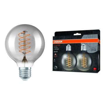 Sæt 2x LED dæmpbare pærer VINTAGE FILAMENT E27/7,8W/230V 1800K - Osram