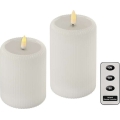 Sæt 2x LED-lys LED/4xAA + fjernbetjening