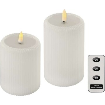 Sæt 2x LED-lys LED/4xAA + fjernbetjening