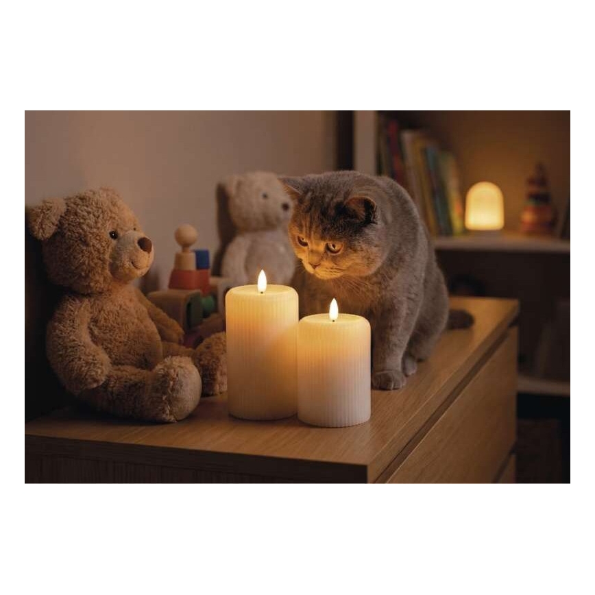 Sæt 2x LED-lys LED/4xAA + fjernbetjening