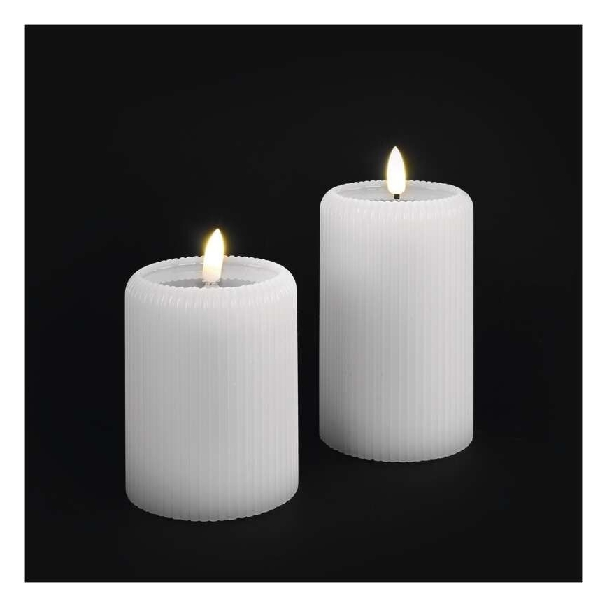 Sæt 2x LED-lys LED/4xAA + fjernbetjening