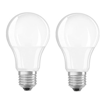 SÆT 2x LED pære A60 E27/8,5W/230V 2700K