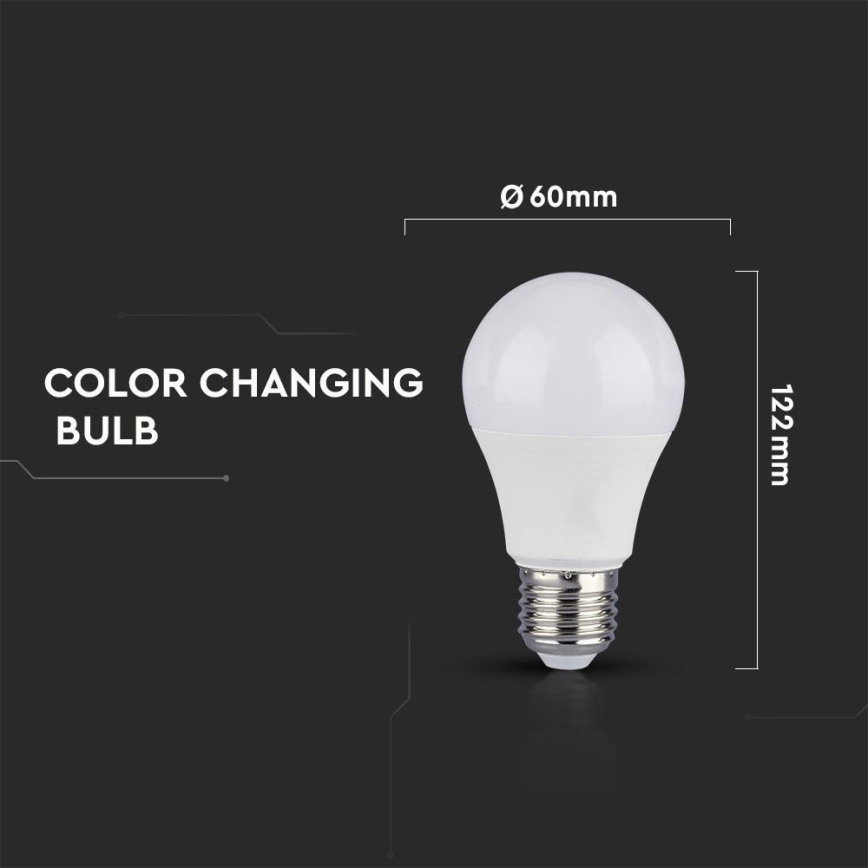 SÆT 2x LED-pære A60 E27/9W/230V 3000/4000/6400K