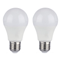 SÆT 2x LED-pære dæmpbar A60 E27/9W/230V 4000K