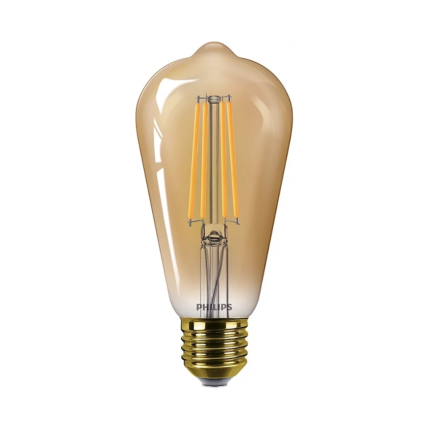 SÆT 2x LED-pære dæmpbar VINTAGE Philips ST64 E27/4,2W/230V 2200K