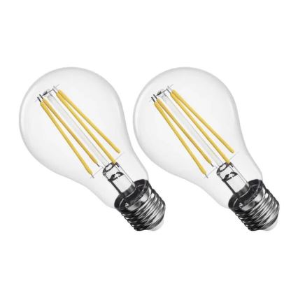 SÆT 2x LED-pære FILAMENT A60 E27/5,9W/230V 2700K