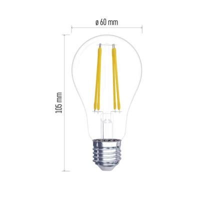 SÆT 2x LED-pære FILAMENT A60 E27/5,9W/230V 2700K