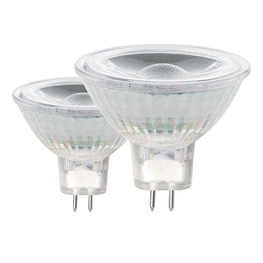 SÆT 2x LED pære GU5,3/MR16/3W 3000K - Eglo 11512