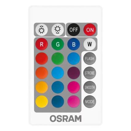 SÆT 2x LED-pære med RGBW-farver dæmpbar B38 E14/4,9W/230V 2700K + fjernbetjening - Osram
