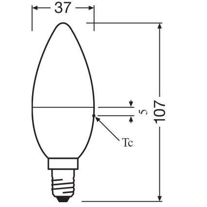SÆT 2x LED-pære med RGBW-farver dæmpbar B38 E14/4,9W/230V 2700K + fjernbetjening - Osram