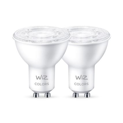 SÆT 2x LED-pære med RGBW-farver dæmpbar PAR16 GU10/4,7W/230V 2200-6500K Wi-Fi - WiZ