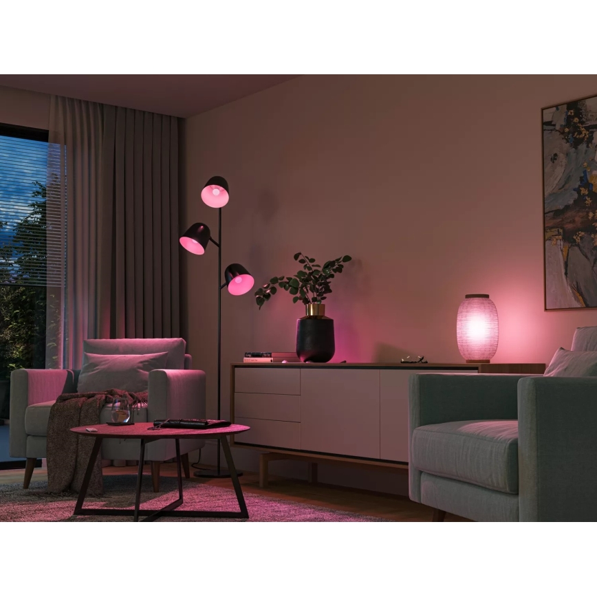 SÆT 2x LED-pære med RGBW-farver dæmpbar Philips Hue White And Color Ambiance P45 E14/5,1W/230V 2000-6500K