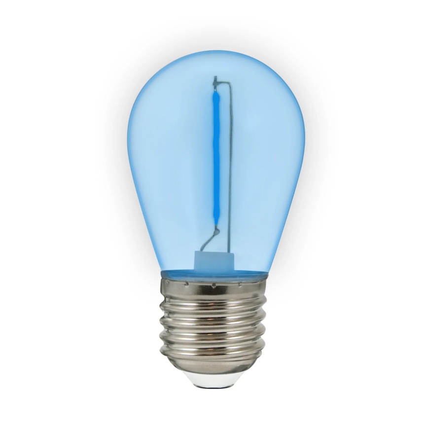 SÆT 2x LED-pære PARTY E27/0,3W/36V blå
