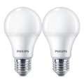 SÆT 2x LED-pære Philips A60 E27/10W/230V 4000K