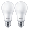 SÆT 2x LED-pære Philips A67 E27/13W/230V 4000K