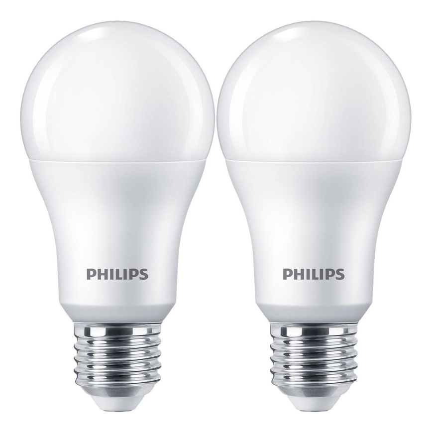 SÆT 2x LED-pære Philips A67 E27/13W/230V 4000K