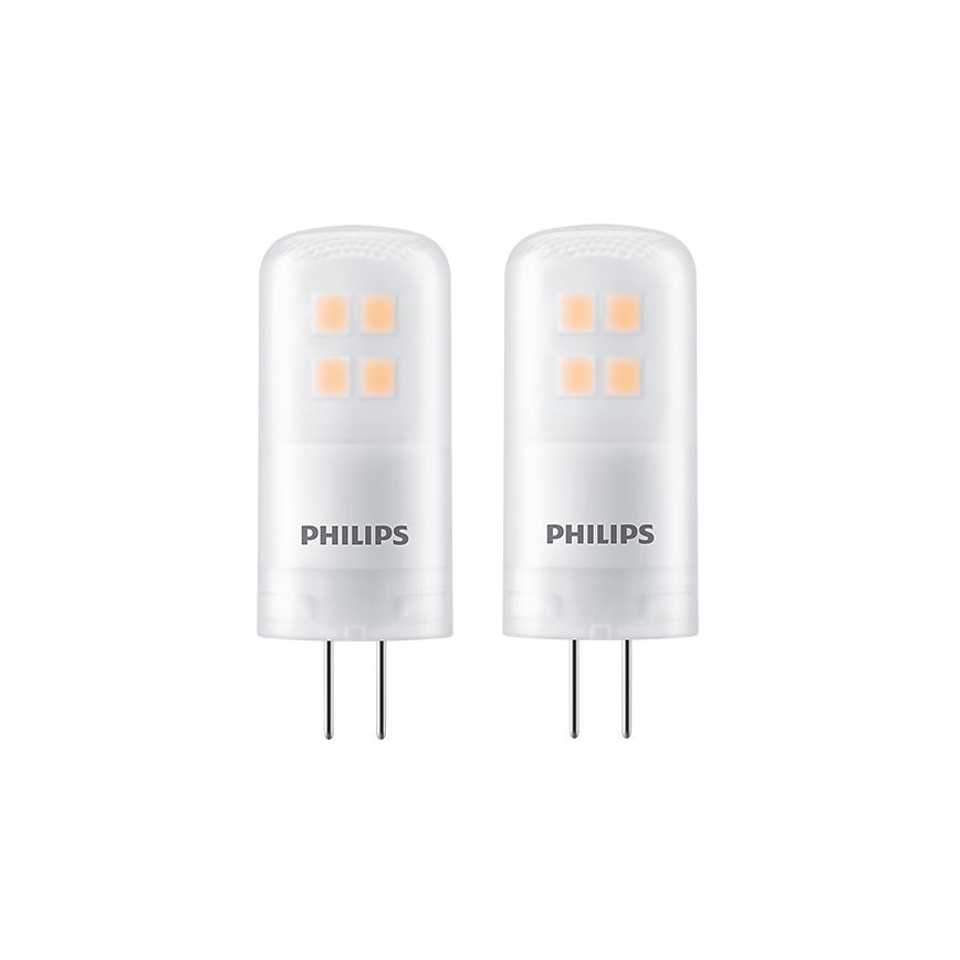 SÆT 2x LED-pære Philips G4/2,7W/12V 2700K