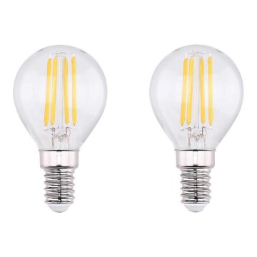 SÆT 2x LED-pære VINTAGE E14/4W/230V 2700K - Globo 10589-2K