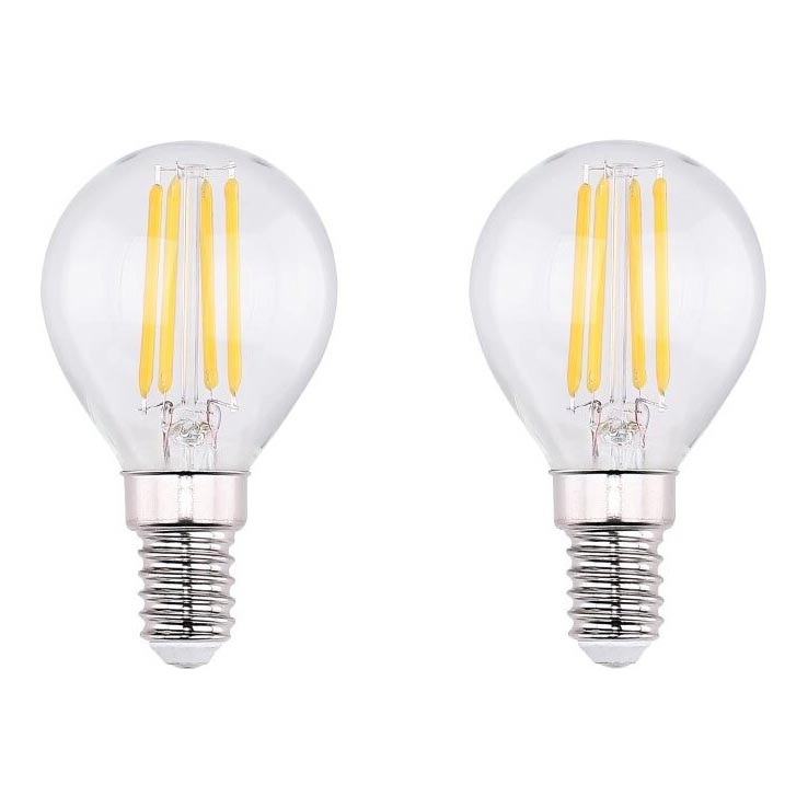 SÆT 2x LED-pære VINTAGE E14/4W/230V 2700K - Globo 10589-2K