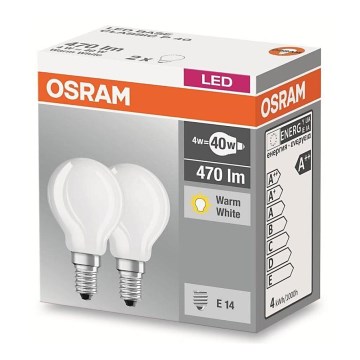 SÆT 2x LED-pære VINTAGE P40 E14/4W/230V 2700K - Osram