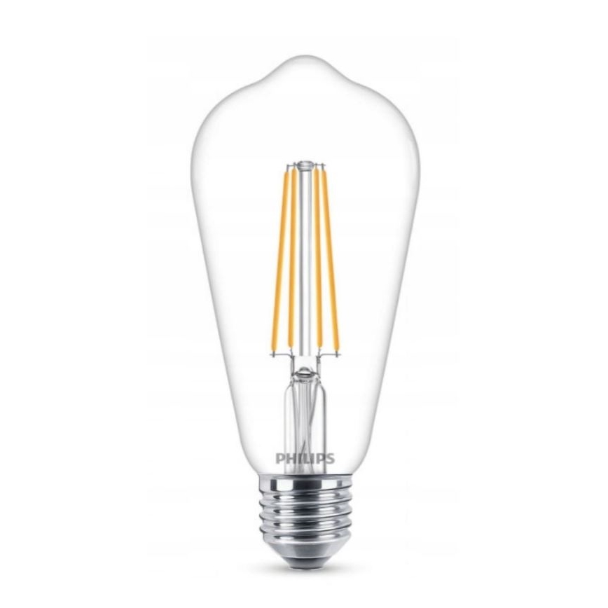 SÆT 2x LED-pære VINTAGE Philips ST64 E27/4,3W/230V 2700K