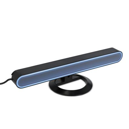 Sæt 2x LED RGBIC dæmpbar bordlampe LED/5W/5V sort + fjernbetjening