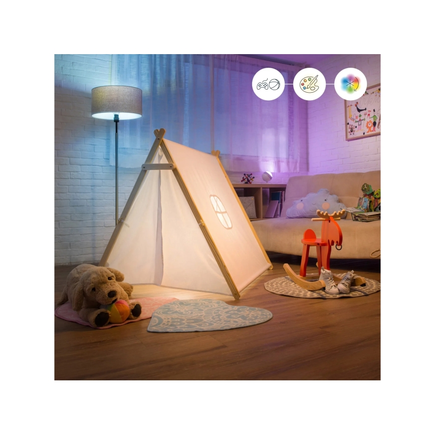 Sæt 2x RGBW dæmpbare LED-pærer A60 E27/9W/230V 2200-6500K Wi-Fi + fjernbetjening - WiZ