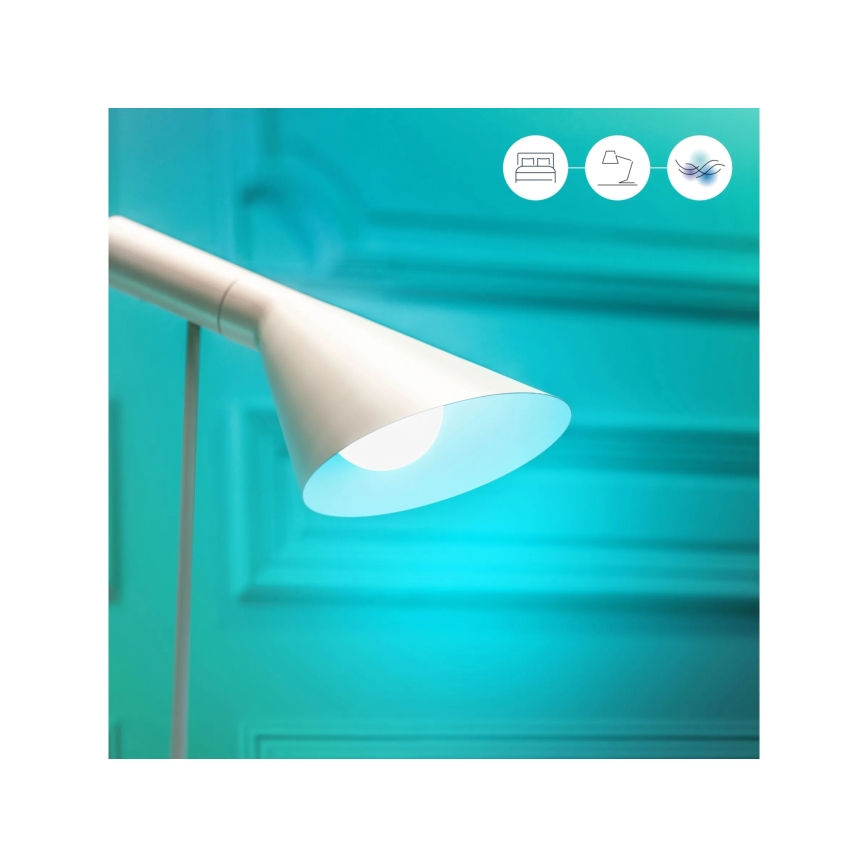 Sæt 2x RGBW dæmpbare LED-pærer A60 E27/9W/230V 2200-6500K Wi-Fi + fjernbetjening - WiZ