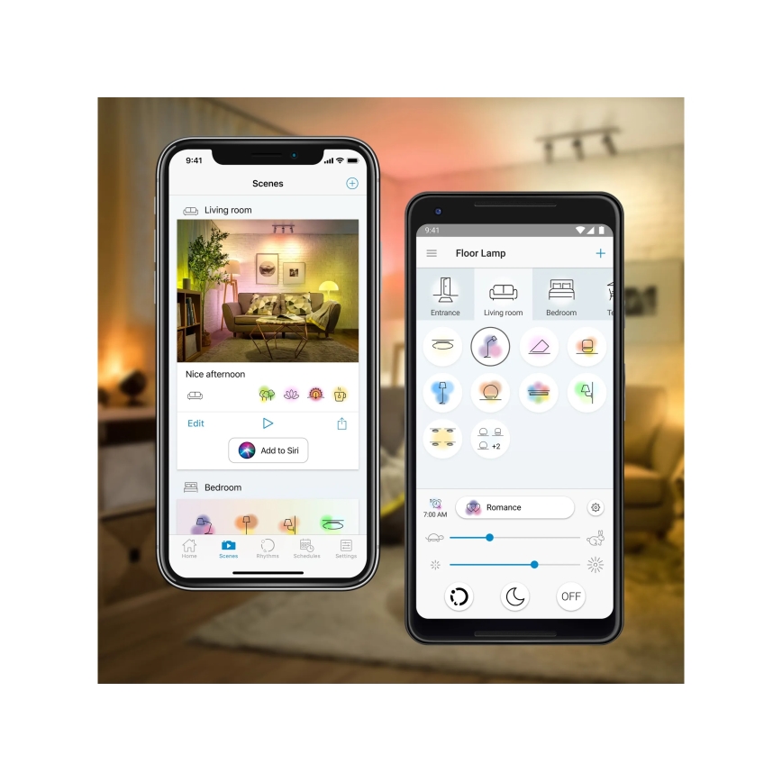 Sæt 2x RGBW dæmpbare LED-pærer A60 E27/9W/230V 2200-6500K Wi-Fi + fjernbetjening - WiZ