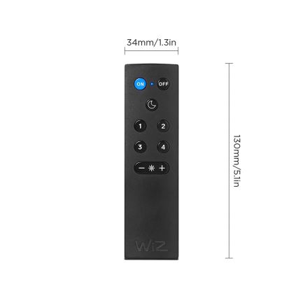 Sæt 2x RGBW dæmpbare LED-pærer A60 E27/9W/230V 2200-6500K Wi-Fi + fjernbetjening - WiZ