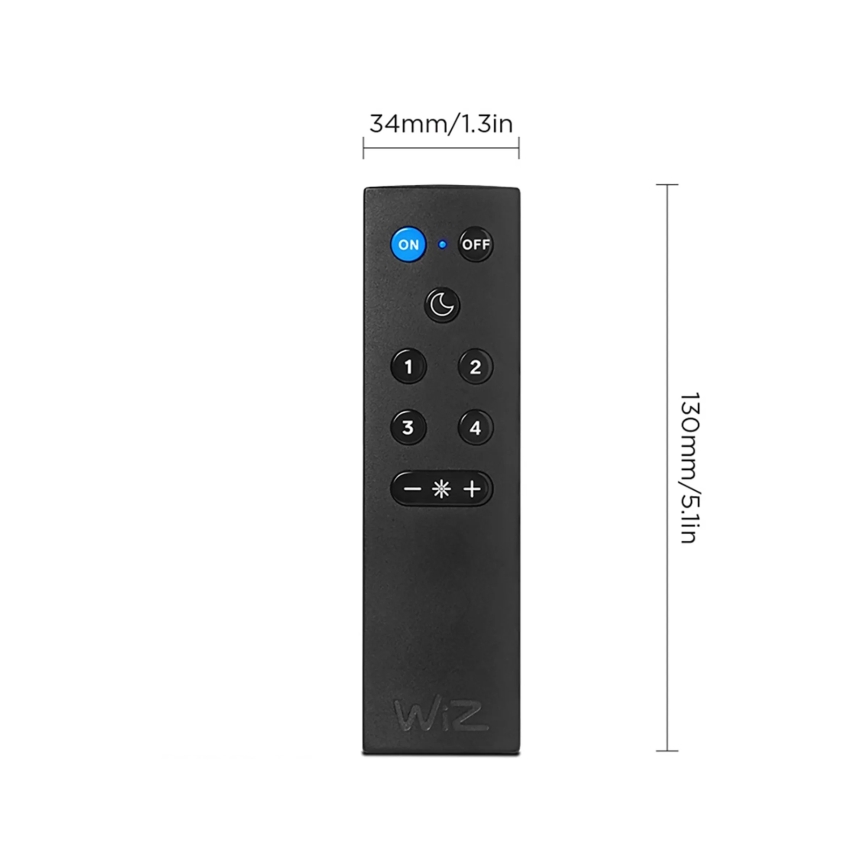 Sæt 2x RGBW dæmpbare LED-pærer A60 E27/9W/230V 2200-6500K Wi-Fi + fjernbetjening - WiZ