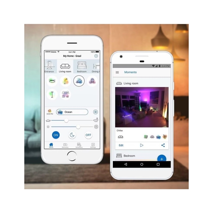 SÆT 2x LED RGBW Dæmpbar pære E27/11,5W/230V Wi-Fi + fjernbetjening - WiZ