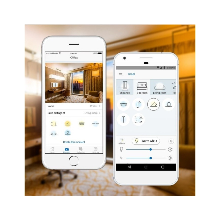 SÆT 2x LED RGBW Dæmpbar pære E27/11,5W/230V Wi-Fi + fjernbetjening - WiZ