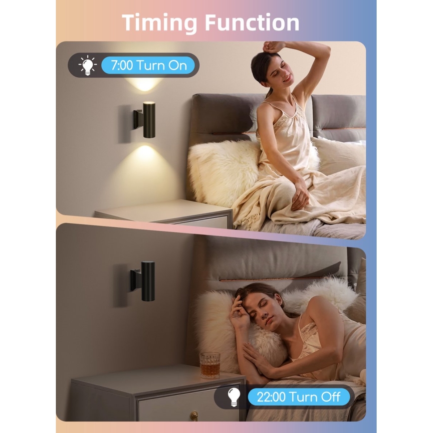 Sæt 2x LED RGBW dæmpbar pære MESH GU10/6,5W/230V 2700-6500K Wi-Fi - Aigostar