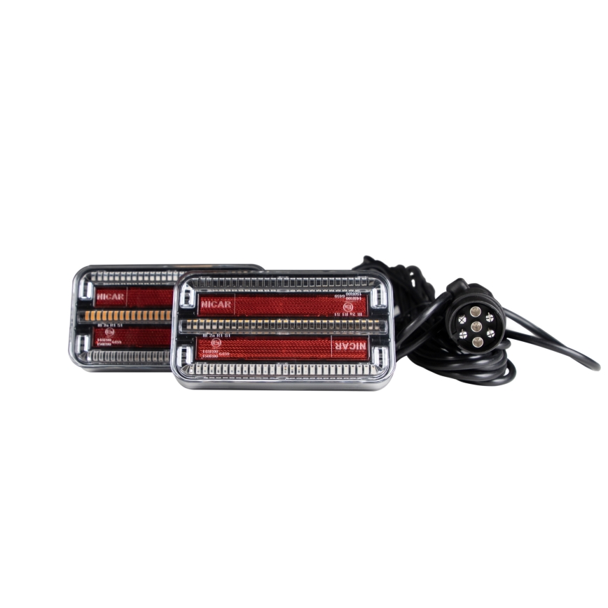 SÆT 2x LED Trailerlygte m. dynamisk blinklys LED/12-24V IP65