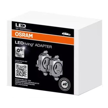 SÆT 2x LEDriving Adapter H7 - Osram