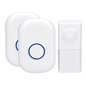 SÆT 2x Plug-in trådløs dørklokke 230V IP44