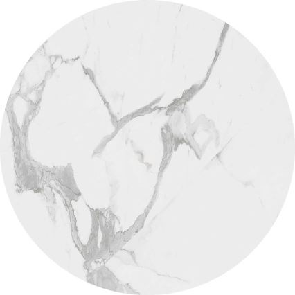 SÆT 2x Sofabord OREO diameter 43/53 cm sort/marmordekor