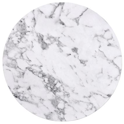 SÆT 2x Sofabord PAOLA diameter 38/60 cm grå/marmordekor