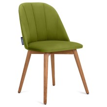 SÆT 2x Spisebordsstol BAKERI 86x48 cm lysegrøn/bøg