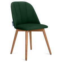 SÆT 2x Spisebordsstol BAKERI 86x48 cm mørkegrøn/bøg