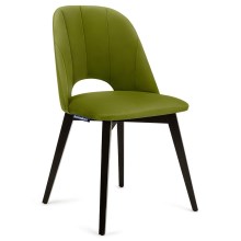 SÆT 2x Spisebordsstol BOVIO 86x48 cm lysegrøn/bøg