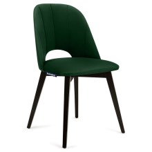 SÆT 2x Spisebordsstol BOVIO 86x48 cm mørkegrøn/bøg
