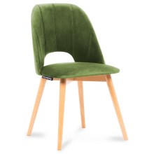 SÆT 2x Spisebordsstol TINO 86x48 cm lysegrøn/bøg