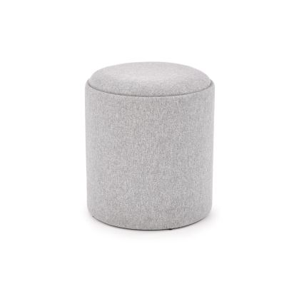 SÆT 2x Taburet AVIKO diameter 38/45 cm grå/beige