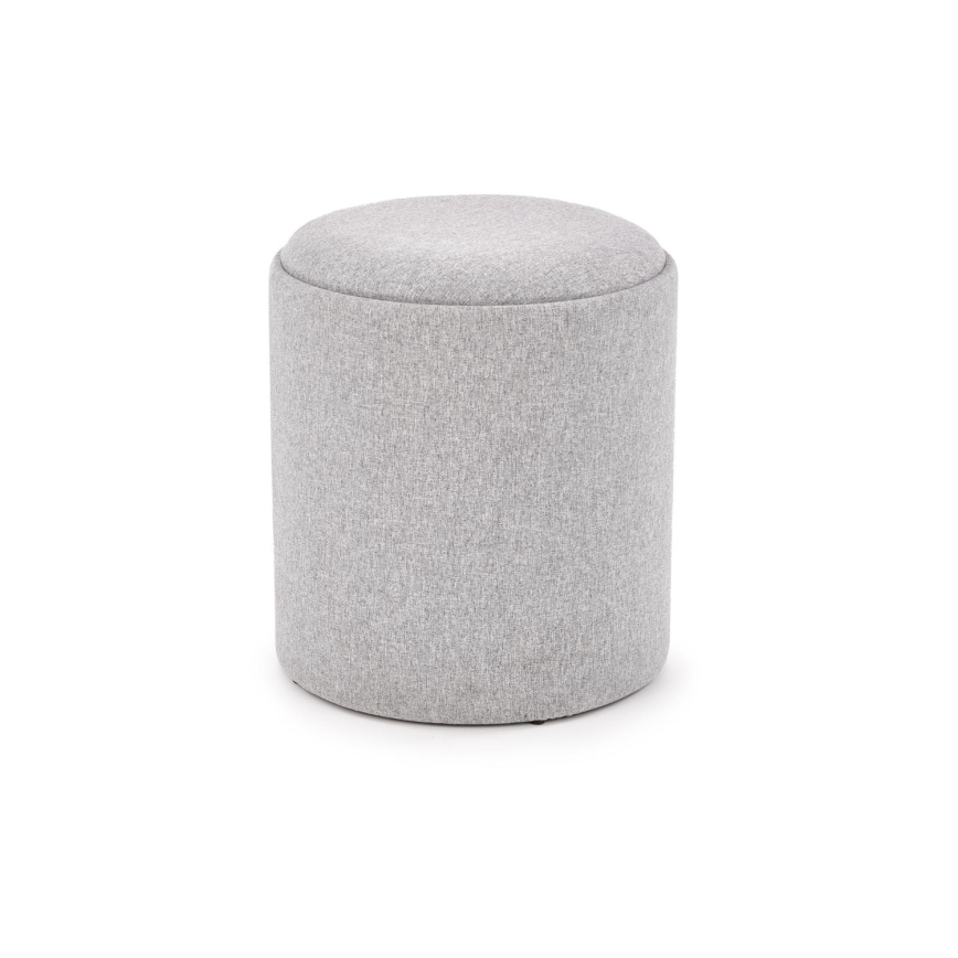 SÆT 2x Taburet AVIKO diameter 38/45 cm grå/beige