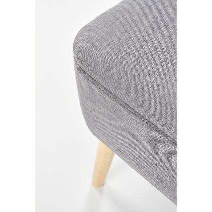 SÆT 2x Skammel PULA 48x43 cm grå/beige